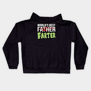 Worlds Best Father Farter Joke Gift Kids Hoodie